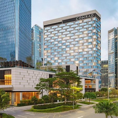 Conrad Shenzhen, The First Art Museum Hotel In Greater Bay Area With The Stunning Bay And Sunset View In The Hotel Terrace Exterior photo