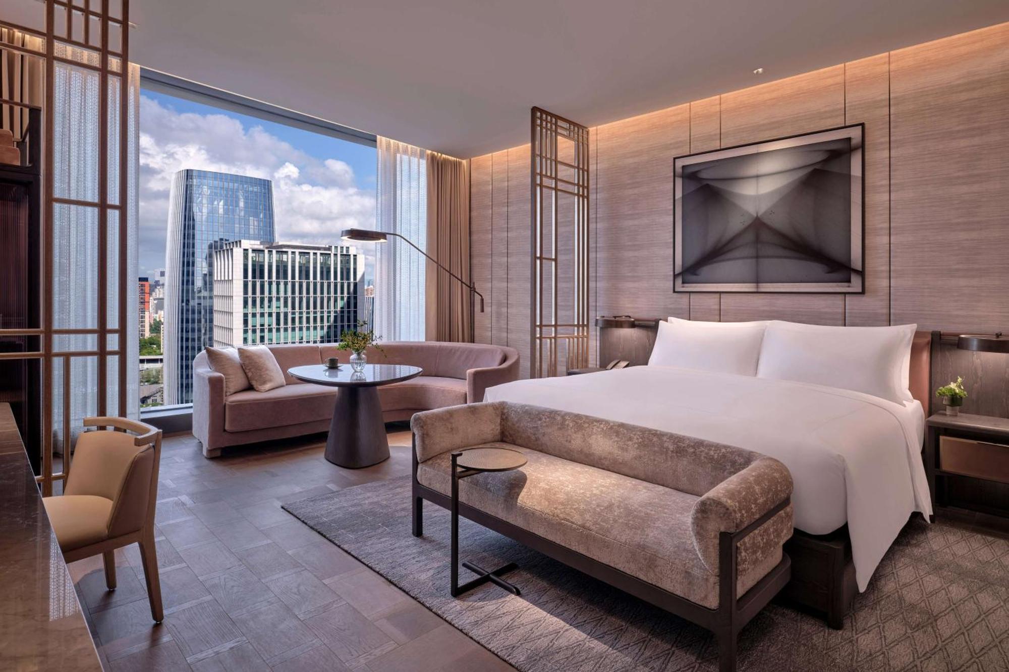 Conrad Shenzhen, The First Art Museum Hotel In Greater Bay Area With The Stunning Bay And Sunset View In The Hotel Terrace Exterior photo